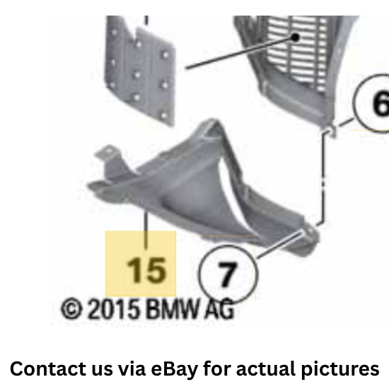 2011–2016 BMW 520i Right Rear Wheel Arch Splash Guard Cover USED OEM 51757312830