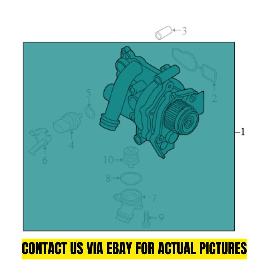 Audi 2010-2016 A4 Engine Water Pump 06H121026ED