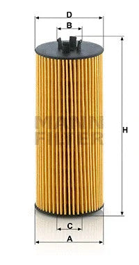 MANN-FILTER 2015-2019 Mercedes-Benz GLA45 AMG Engine Oil Filter HU6008Z