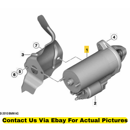 2012 BMW X6 Engine Starter Motor Used OEM 12417616500