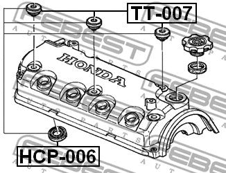 FEBEST 1996-1999 Honda Civic Engine Valve Cover Grommet TT-007