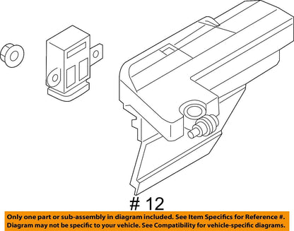 2019 Audi e-tron Battery Cover Current Sensor FUSE UNIT 4K0915459