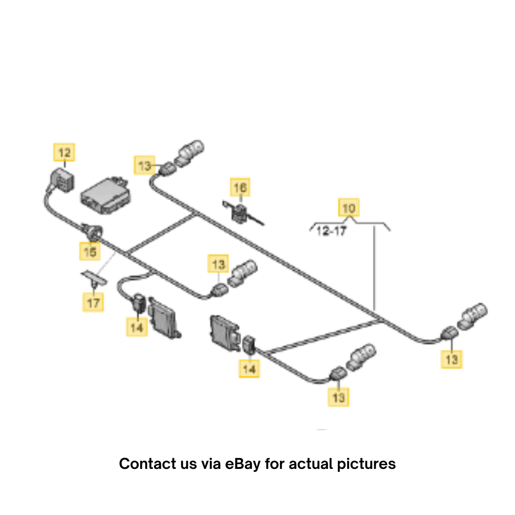 2012 Audi A4 Rear Bumper Park-Assist Wiring Harness Used OEM 8K0971104C