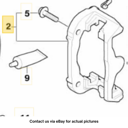 2012 Mini Cooper Rear JCW Caliper Carrier / Bracket Used OEM 34206780863