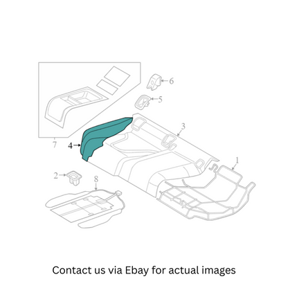 2012 Audi A7 Quattro Seat Cushion Pad Used OEM 4G8885375H