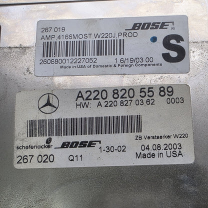 2000-2002 Mercedes-Benz S-Class BOSE AMP AMPLIFIER A2208205589