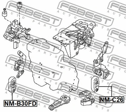 FEBEST NISSAN Front Engine Mount NM-B30FD