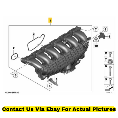 2012 BMW X6 Intake Manifold System Used OEM 11617576911