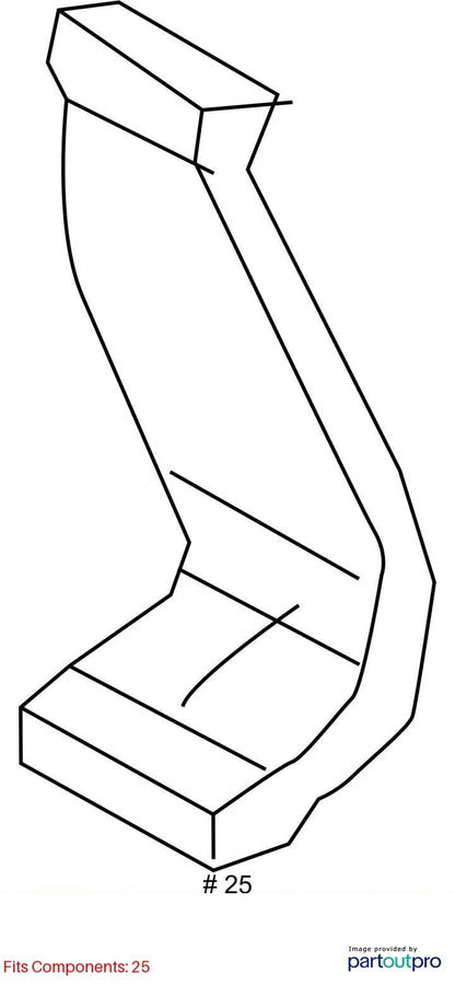 2012–2015 Audi A6 Left Rear Air Guide Channel Used OEM 4G0819347A