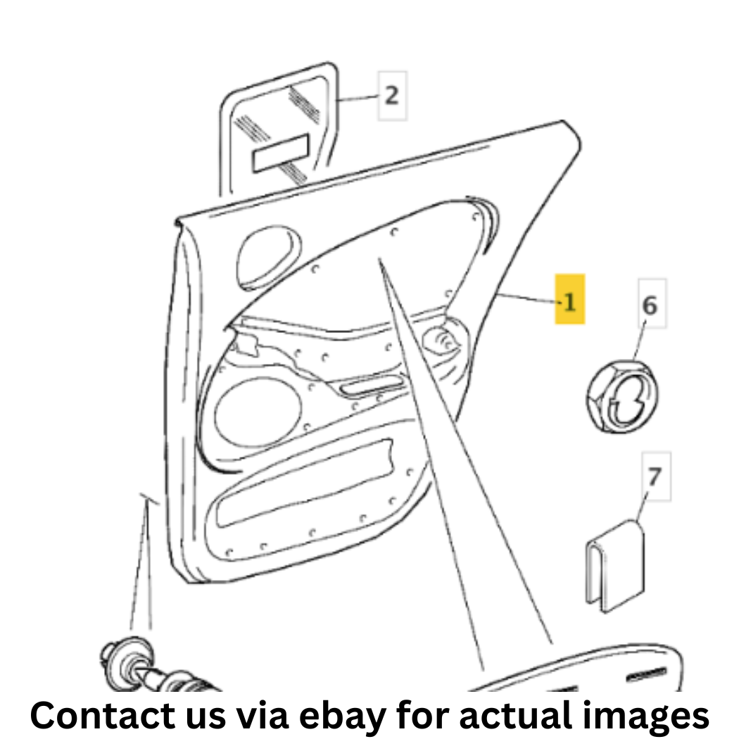 2000 Jaguar S-Type Rear Right (RH) Interior Door Casing Used OEM XR817813AGM
