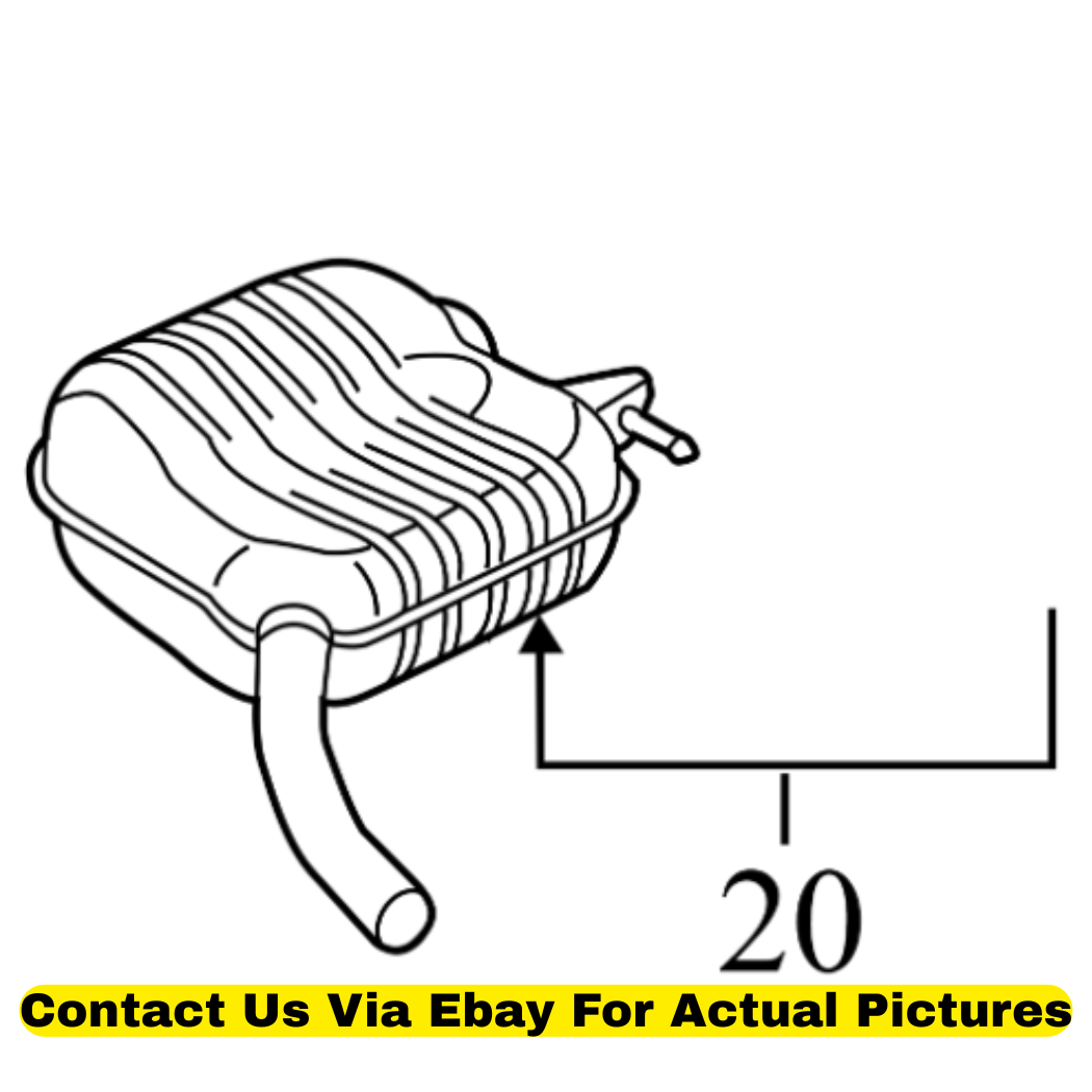 2013 Audi Q5 Exhaust Resonator Used OEM 8R0253609AF