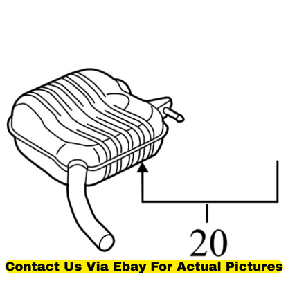 2013 Audi Q5 Exhaust Resonator Used OEM 8R0253609AF
