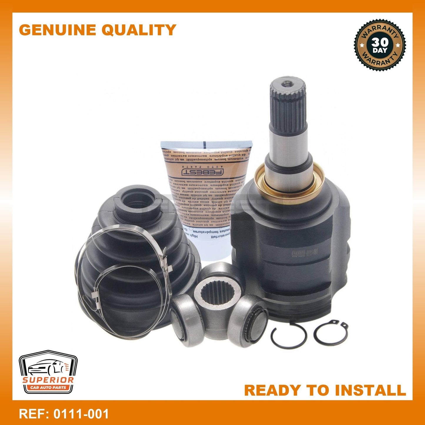 FEBEST 1987-2004 Toyota Corolla Inner CV Joint 0111-001