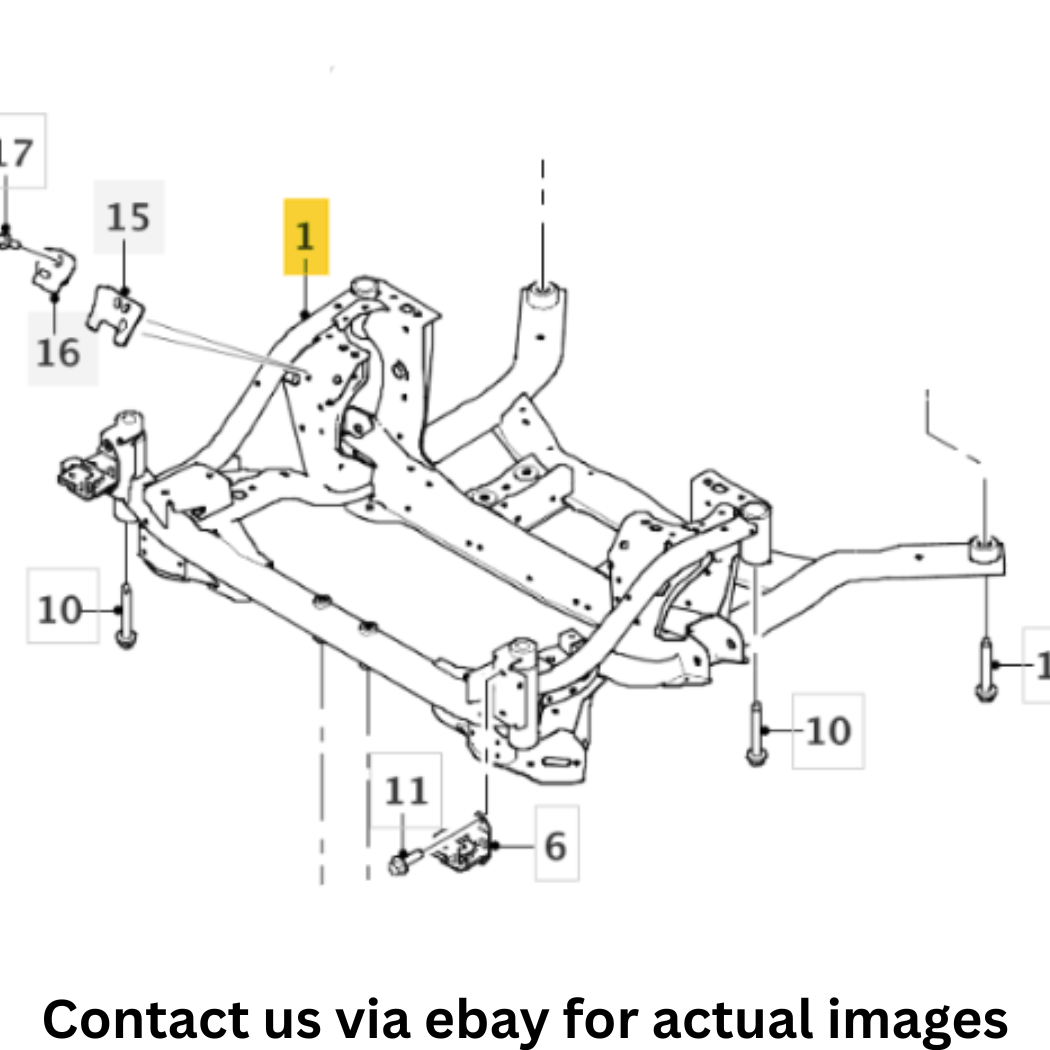 2018 Jaguar F-Pace Front Cross-Member/Subframe Used OEM T4A12959