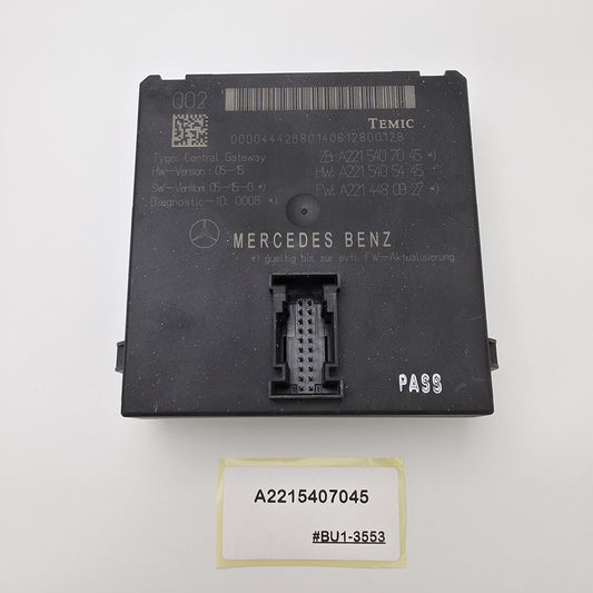 2007-2008 Mercedes-Benz S550 Central Gateway Module A2215407045