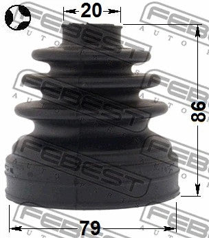 FEBEST 2005-2013 BMW X3 Bellow Drive Shaft 1915-X3T