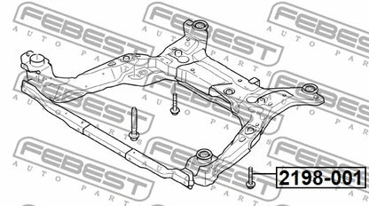 FEBEST 2013-2018 Ford Focus Fastening Bolt Control Arm 2198-001