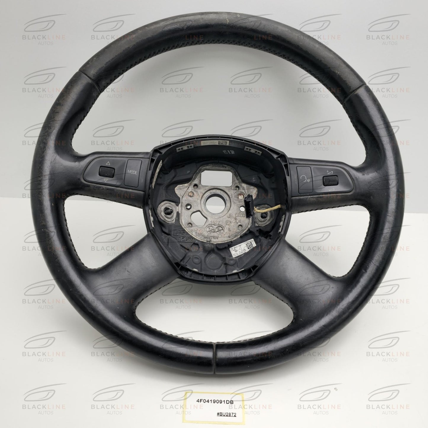 2005-2015 Audi Q7 4-Spoke Leather Multifunction Steering Wheel 4F0419091DB