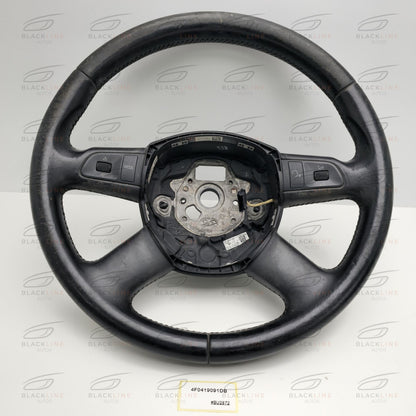 2005-2015 Audi Q7 4-Spoke Leather Multifunction Steering Wheel 4F0419091DB