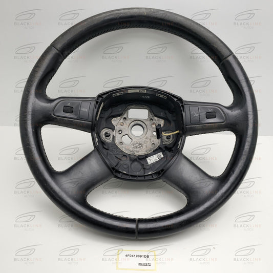 2005-2015 Audi Q7 4-Spoke Leather Multifunction Steering Wheel 4F0419091DB