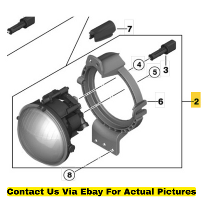 2012 Mini Cooper Countryman Fog Lamps with Position Light Set of 2 OEM 631798021
