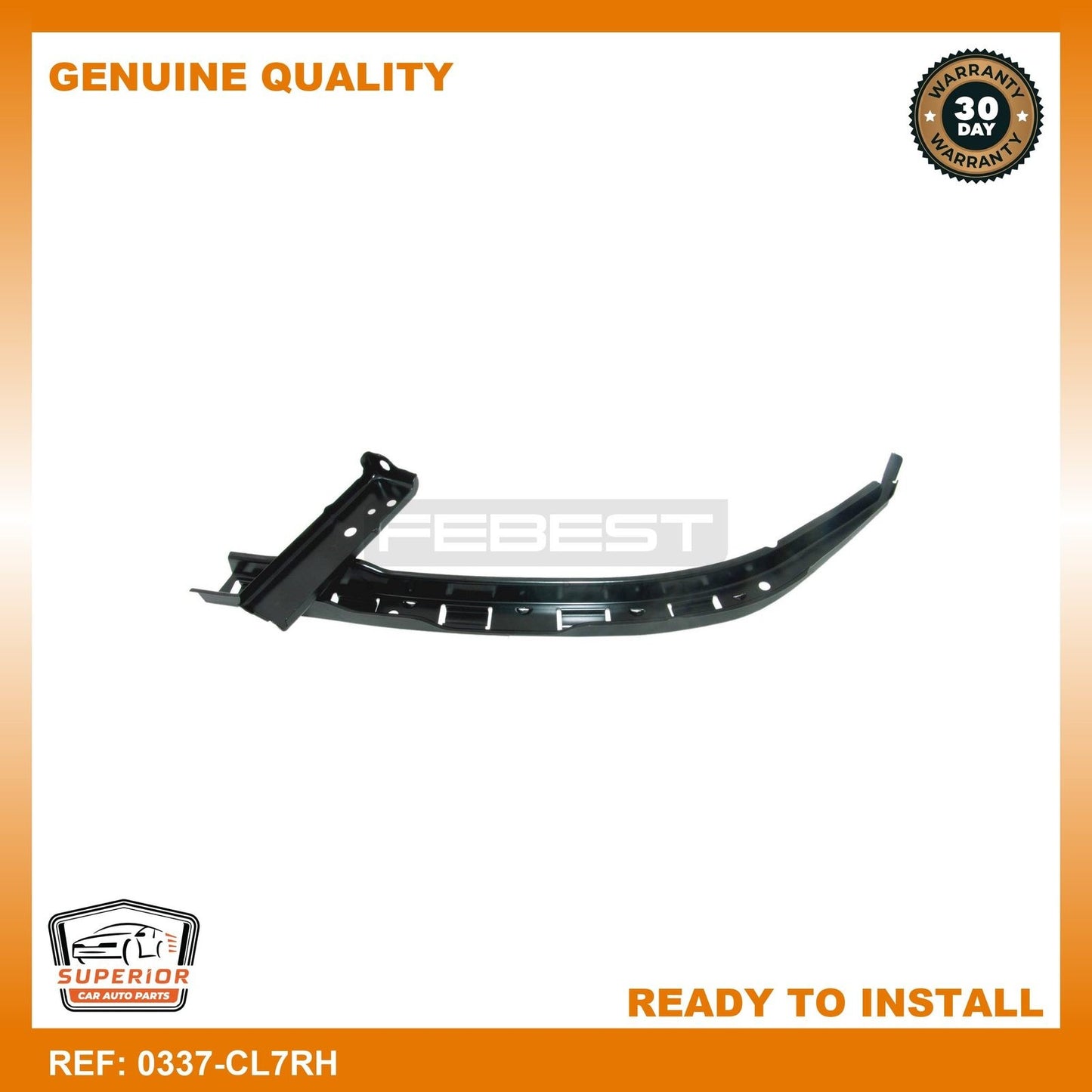 FEBEST 2002-2008 Honda Accord Retainer Front Bumper Right 0337-CL7RH