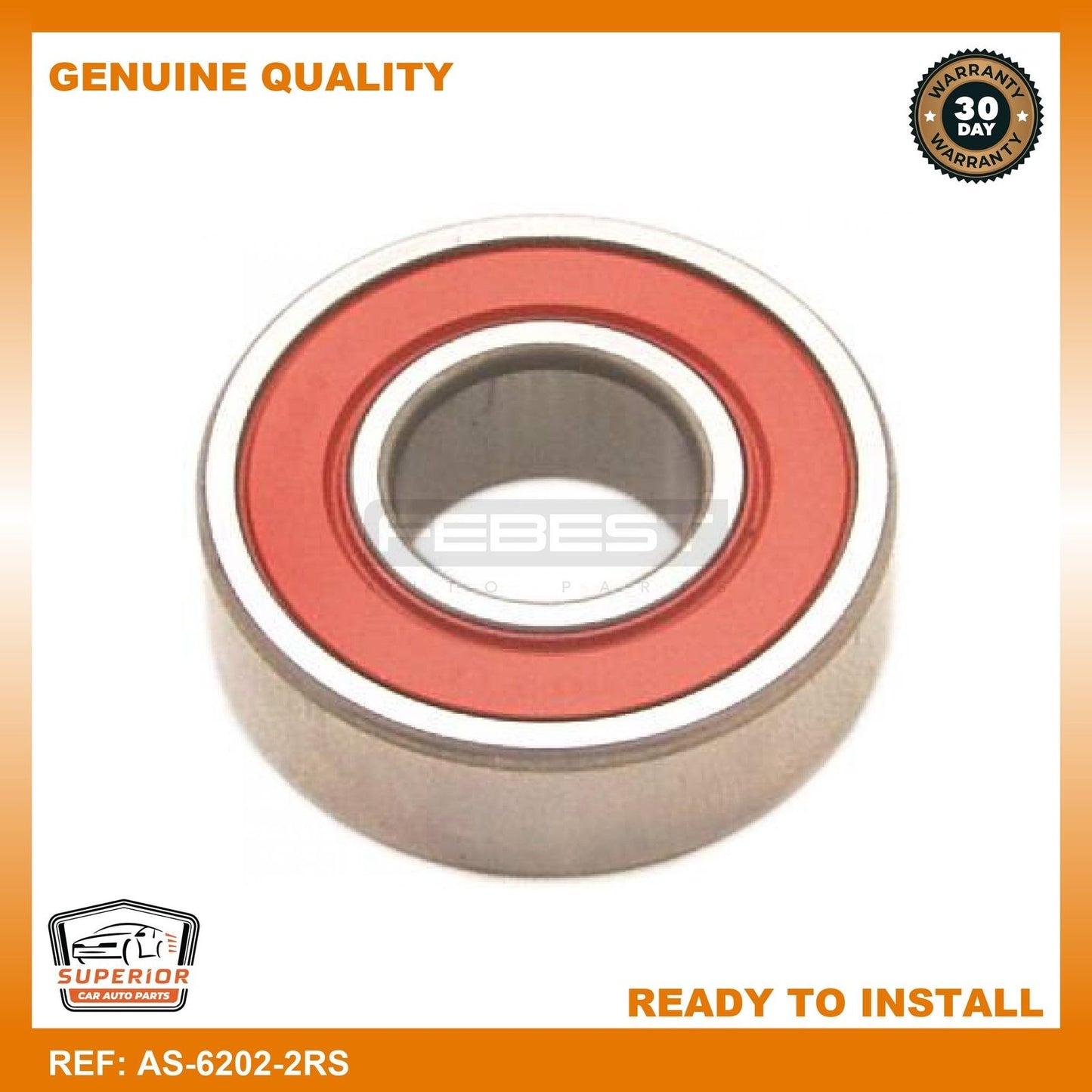 FEBEST DAIHATSU Ball Bearing AS-6202-2RS