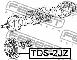 FEBEST 1993-1996 Toyota Supra Crankshaft Pulley 1JZGE/2JZGE/2JZGTE TDS-2JZ