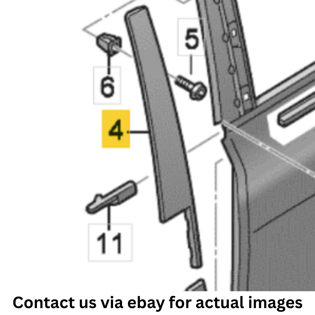 2012 Audi A8 Quattro B-Pillar Exterior Trim Set Used OEM 4H0839901B 4H0839902B