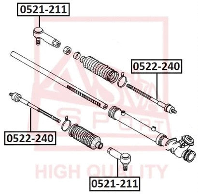 FEBEST FORD 3 405 Tie Rod End 0521-211