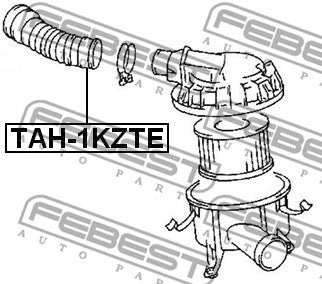 FEBEST 1995-2002 Toyota 4Runner Air Cleaner Hose TAH-1KZTE