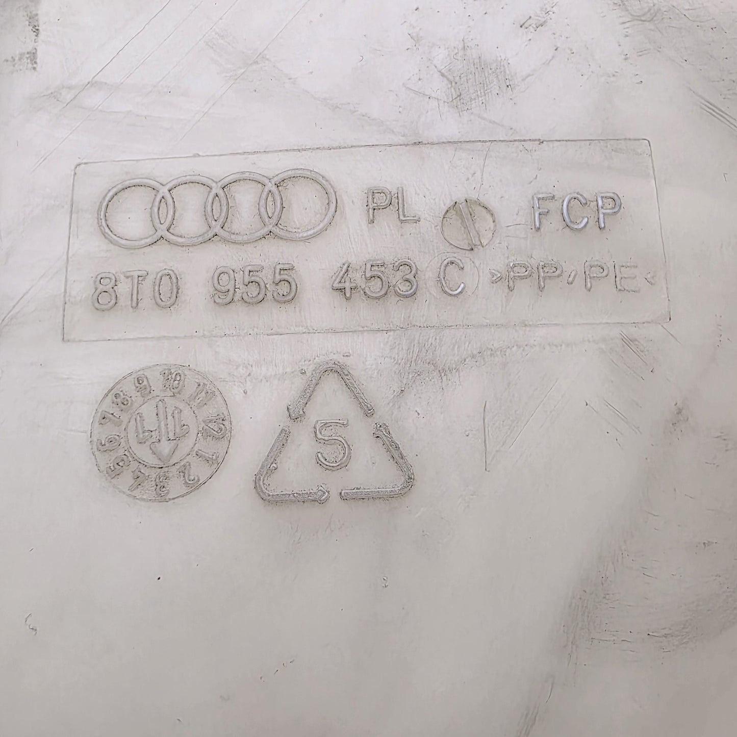 2008-2017 Audi A5 Washer Fluid Reservoir 8T0955453C