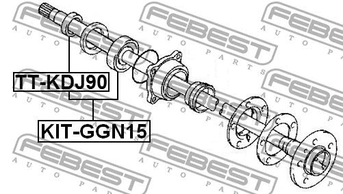 FEBEST 2000-2002 Toyota Land Cruiser Ring Wheel Hub TT-KDJ90