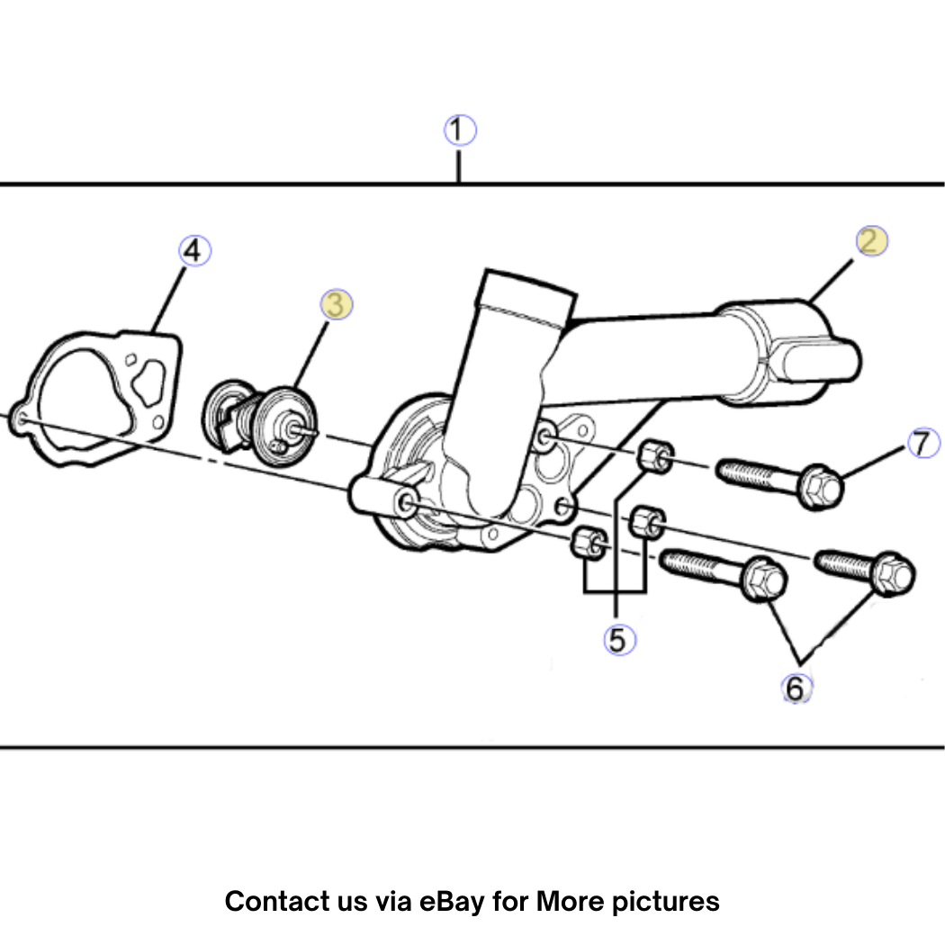 2009 Chevrolet LuminaS Engine Coolant Thermostat Housing Used OEM 92249137