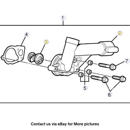 2009 Chevrolet LuminaS Engine Coolant Thermostat Housing Used OEM 92249137