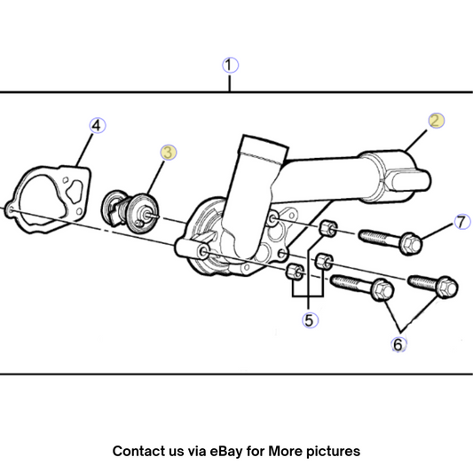 2009 Chevrolet LuminaS Engine Coolant Thermostat Housing Used OEM 92249137