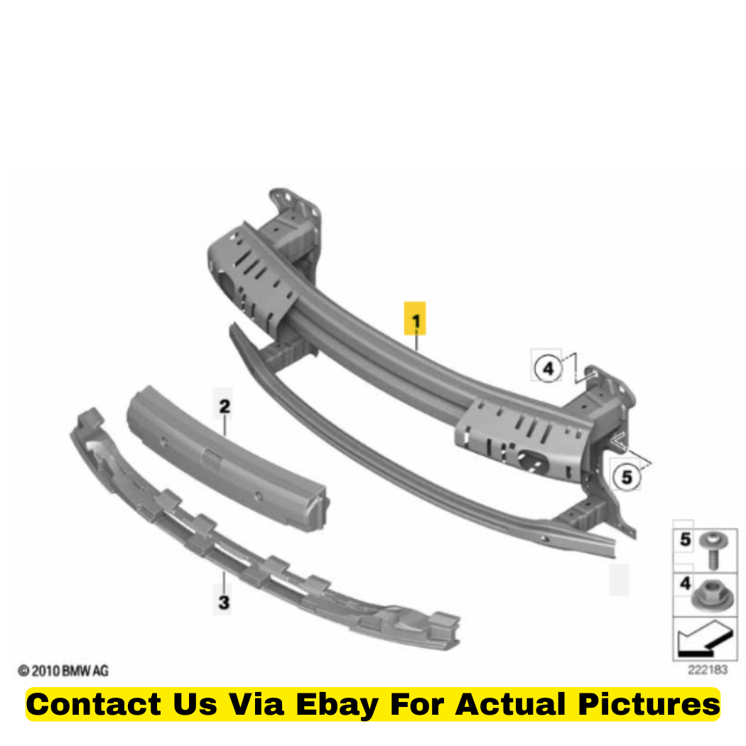 2012 Mini Cooper Countryman Front Bumper Carrier (Impact Bar) Used OEM 511198016