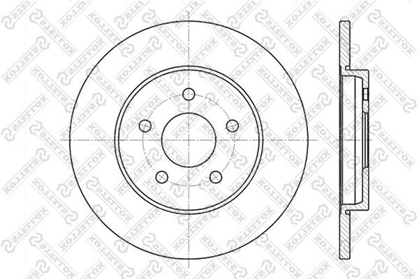 STELLOX FORD Brake disc - 1323102