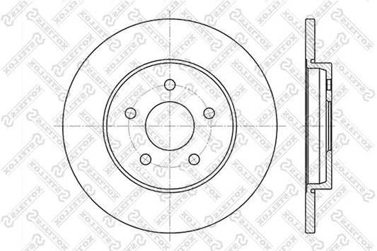 STELLOX FORD Brake disc - 1323102