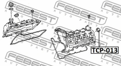 FEBEST 2008-2020 Lexus LX570 O-Ring Fuel Injector TCP-013