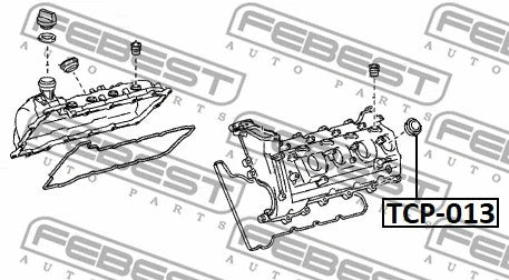 FEBEST 2008-2020 Lexus LX570 O-Ring Fuel Injector TCP-013