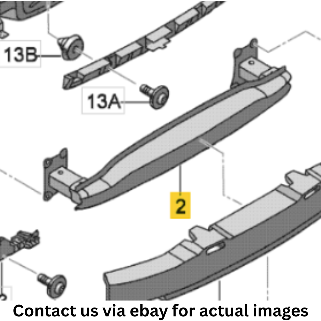 2013 Volkswagen Jetta Rear Bumper Impact Bar Used OEM 5C6807305B