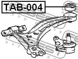 FEBEST 1995-2001 Lexus ES300 Rear Bushing Front Control Arm TAB-004