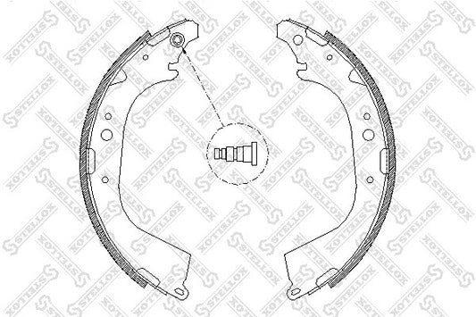 STELLOX 2004-2015 Toyota Hilux Brake Shoe Set Rear 04495-25110