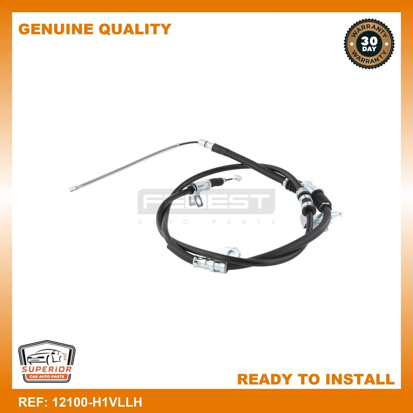 FEBEST HYUNDAI Parking Brake Cable 12100-H1VLLH
