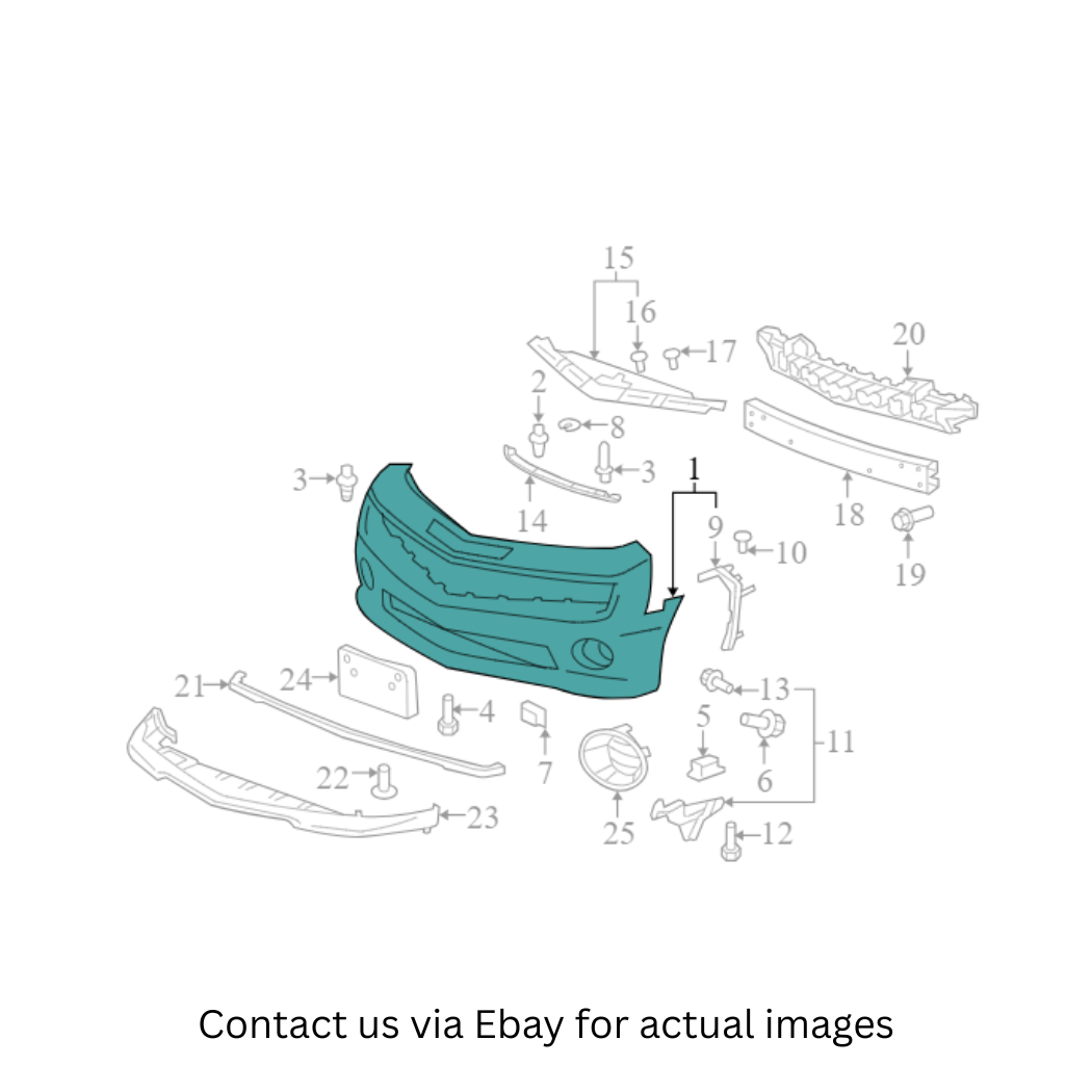 2011 Chevrolet Camaro Front Bumper Cover Used OEM 22997718
