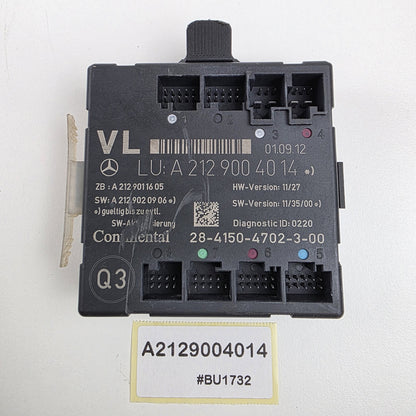 2009-2013 Mercedes-Benz GLK-Class X204 Door Control Unit Front Left A2129004014