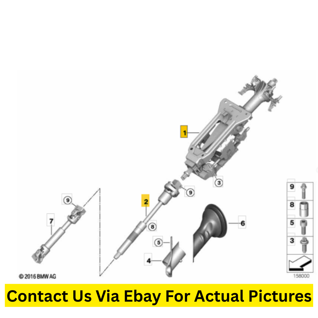 2009 BMW X5 Electric Steering Column Adjuster Used Set