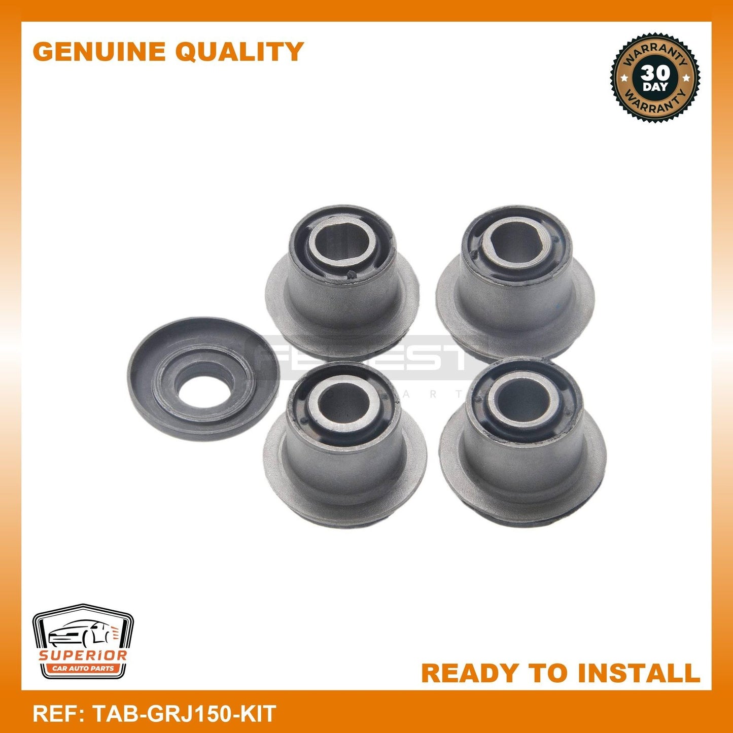 Febest 2009-2020 Toyota 4Runner Steering Rack Bushing Kit TAB-GRJ150-KIT