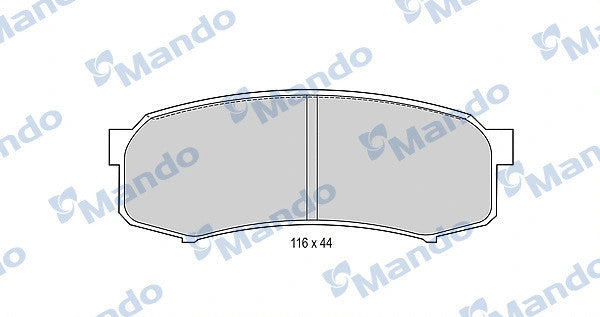 MANDO 1984-2018 Toyota 4Runner Brake Pad Set MBF015845